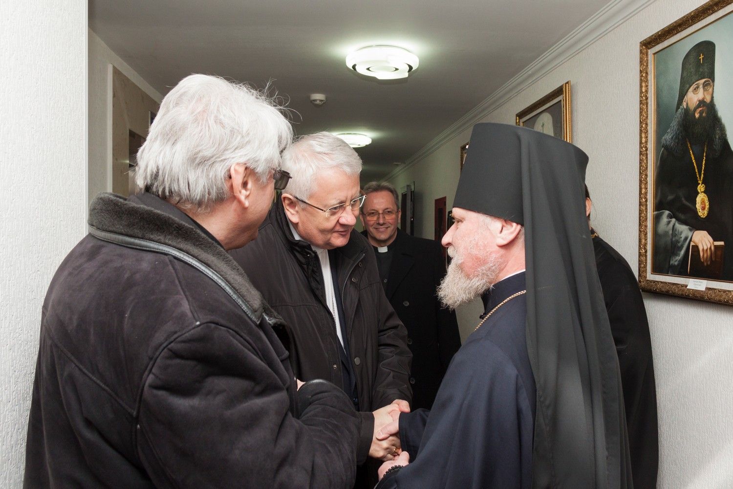 В Бакинским Епархиальном Управлении состоялась встреча Высокопреосвященного архиепископа Александра с митрополитом Братиславским монсеньором Станиславом Зволенским.