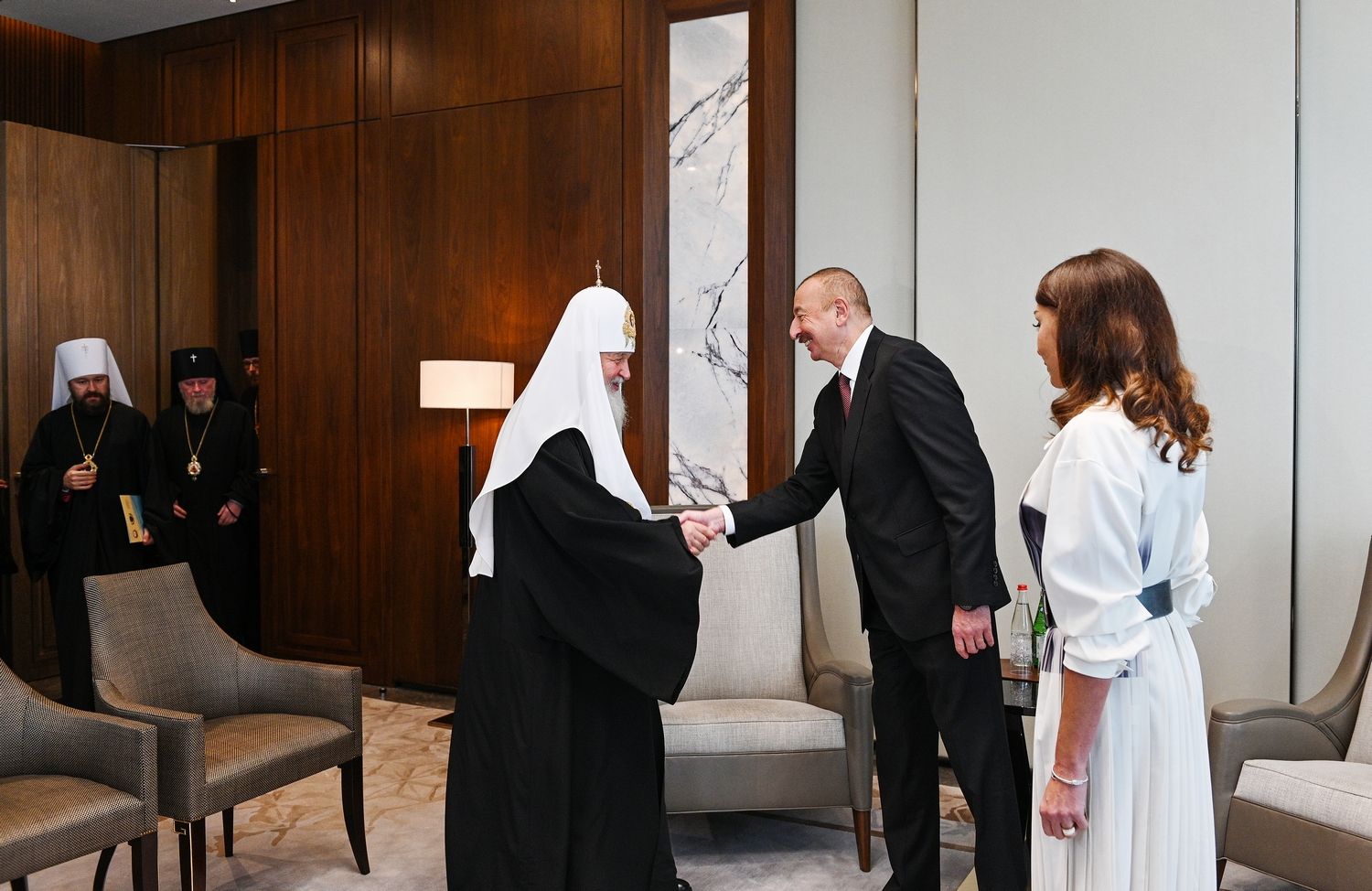 Состоялась встреча Предстоятеля Русской Православной Церкви с Президентом Азербайджана Ильхамом Алиевым