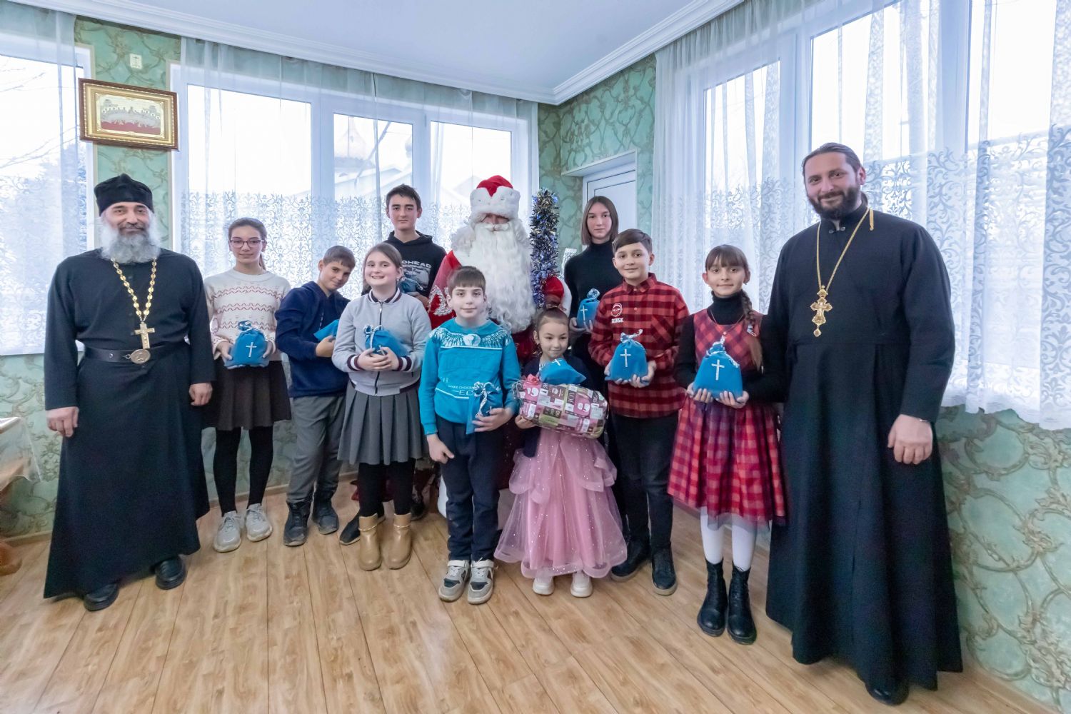 Рождественская акция для детей в Хачмазе
