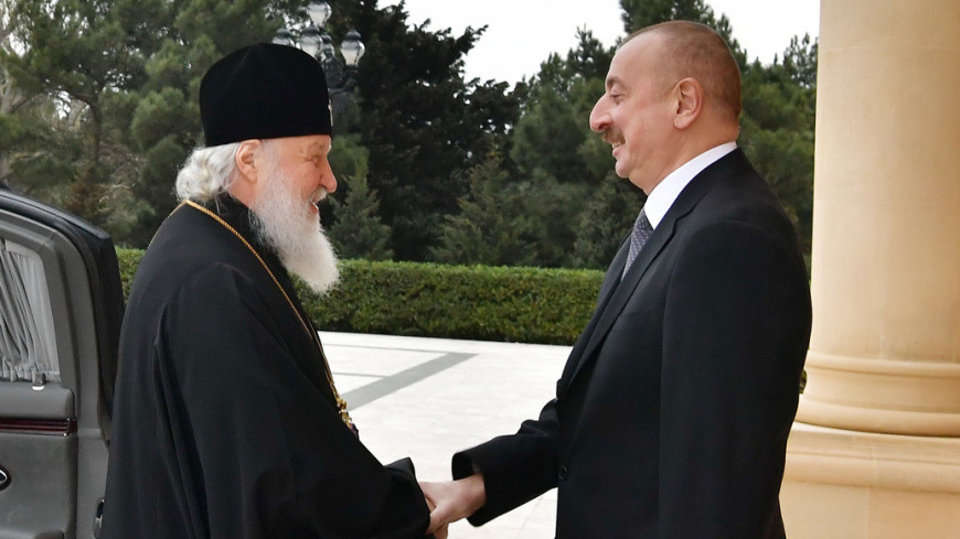 Патриарх Кирилл поздравил Ильхама Алиева с победой на президентских выборах
