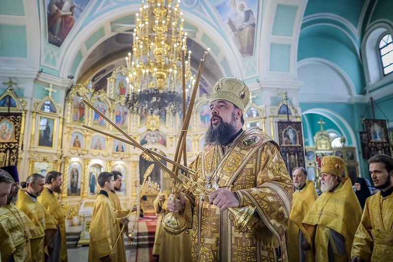 Епископ Алексий совершил Божественную литургию в Андреевском соборе г. Ставрополя